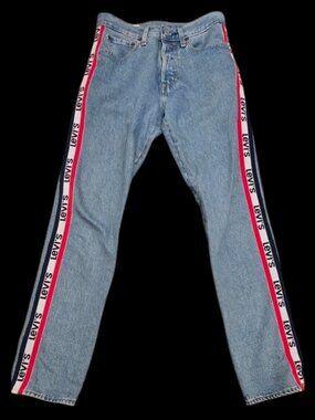 Levi’s 501 Straight Sports Stripe Jeans | Size 29